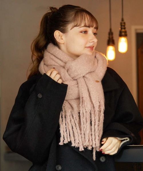 archives(アルシーヴ)の「無地ストール(ストール/ショール・レディース・ピンク/モカ/アイボリー/グレー・FREE)」の11枚目の写真