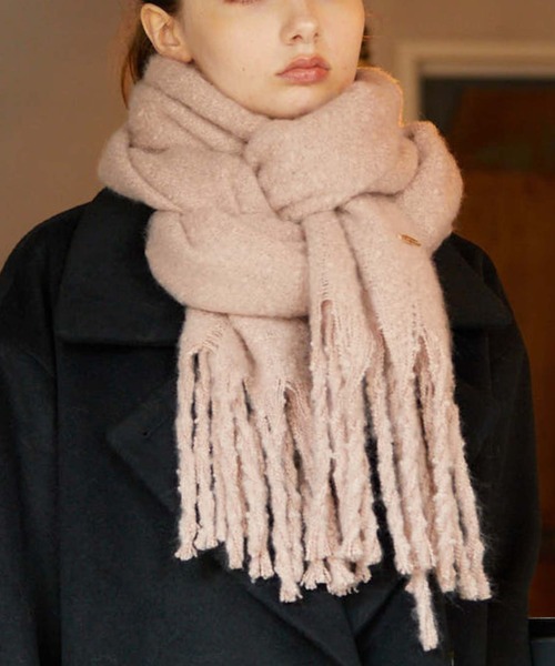 archives(アルシーヴ)の「無地ストール(ストール/ショール・レディース・ピンク/モカ/アイボリー/グレー・FREE)」の14枚目の写真