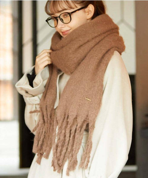 archives(アルシーヴ)の「無地ストール(ストール/ショール・レディース・ピンク/モカ/アイボリー/グレー・FREE)」の16枚目の写真