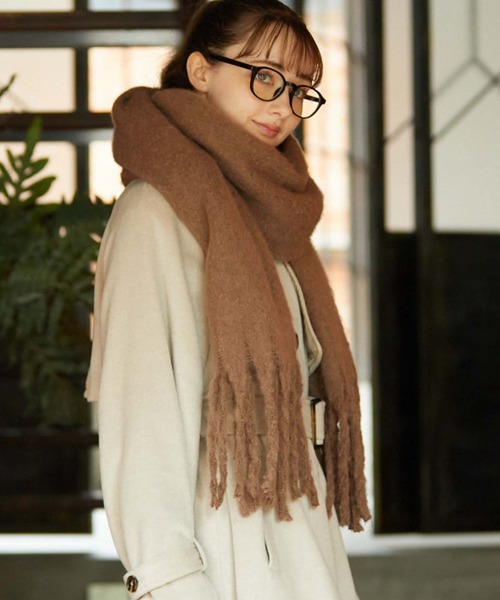 archives(アルシーヴ)の「無地ストール(ストール/ショール・レディース・ピンク/モカ/アイボリー/グレー・FREE)」の19枚目の写真