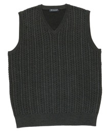 TOKYO SHIRTS | フィッシャーマン風 ベーシック ニットベスト(ベスト)