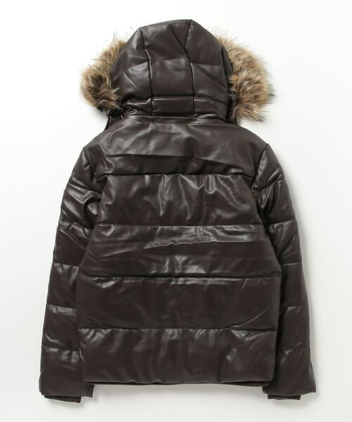 Guess(ゲス)の「Faux-Leather Hooded Puffer Jacket ジャケット/アウター ブルゾン(ブルゾン・メンズ・ブラウン/ダークブラウン・MEDIUM/LARGE/X-LARGE)」の15枚目の写真