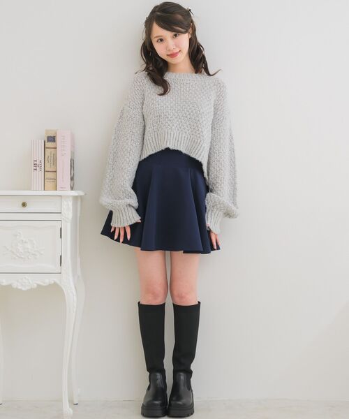 ems excite（エムズエキサイト）の「ハイウエストフレアSK（スカート・レディース・ピンク/ブラック/ブラック系その他2/ダークブルー・FREE）」の14枚目の写真