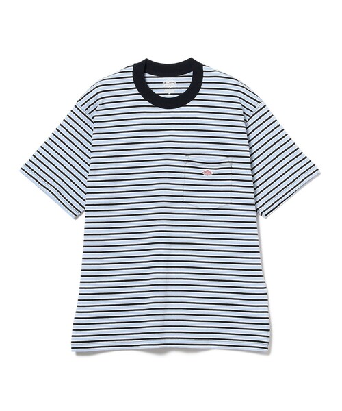 DANTON(ダントン)の「DANTON / SHORT SLEEVE POCKET T-SHIRT STRIPE(Tシャツ/カットソー・メンズ・ベージュ/ネイビー/サックスブルー・SMALL/MEDIUM/LARGE/X-LARGE)」の19枚目の写真