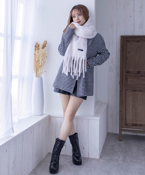 clear（クリア）の「ミディアム丈オーバーサイズダブルコート[低身長用サイズ有]（チェスターコート・レディース・ブラック系その他/ブラック/ブラウン系その他・F/XS）」の18枚目の写真