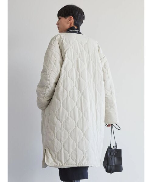 AMERICAN HOLIC(アメリカンホリック)の「【WEB限定】キルポカリバーシブルキルティングコート(その他アウター・レディース・ブラック/モカ/アイボリー・S/M/L)」の13枚目の写真