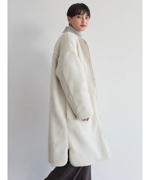 AMERICAN HOLIC(アメリカンホリック)の「【WEB限定】キルポカリバーシブルキルティングコート(その他アウター・レディース・ブラック/モカ/アイボリー・S/M/L)」の17枚目の写真