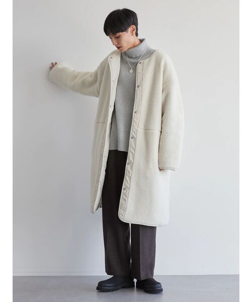 AMERICAN HOLIC(アメリカンホリック)の「【WEB限定】キルポカリバーシブルキルティングコート(その他アウター・レディース・ブラック/モカ/アイボリー・S/M/L)」の19枚目の写真