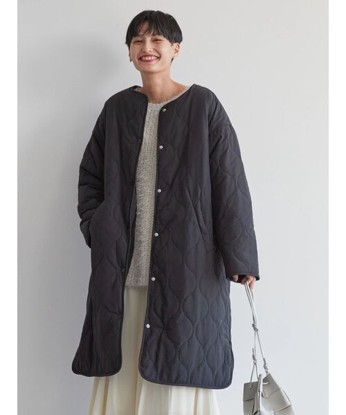 AMERICAN HOLIC(アメリカンホリック)の「【WEB限定】キルポカリバーシブルキルティングコート(その他アウター・レディース・ブラック/モカ/アイボリー・S/M/L)」の22枚目の写真