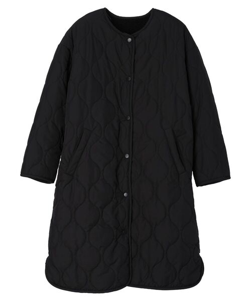 AMERICAN HOLIC(アメリカンホリック)の「【WEB限定】キルポカリバーシブルキルティングコート(その他アウター・レディース・ブラック/モカ/アイボリー・S/M/L)」の11枚目の写真