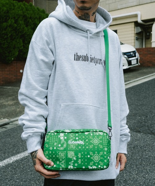 Subciety（サブサエティ）の「FLOWER PAISLEY BODY BAG（ボディバッグ/ウエストポーチ・メンズ・ブラック/イエロー/オレンジ/グリーン・FREE）」の14枚目の写真