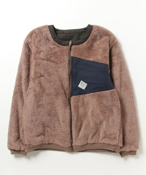 KRIFF MAYER(クリフメイヤー)の「Reversible boa collarless jacket / ひっくりノーカラージャケット unisex(ノーカラージャケット・メンズ・その他/マルチ/ブラック/チャコール/マスタード/カーキ・M/L/XL)」の7枚目の写真