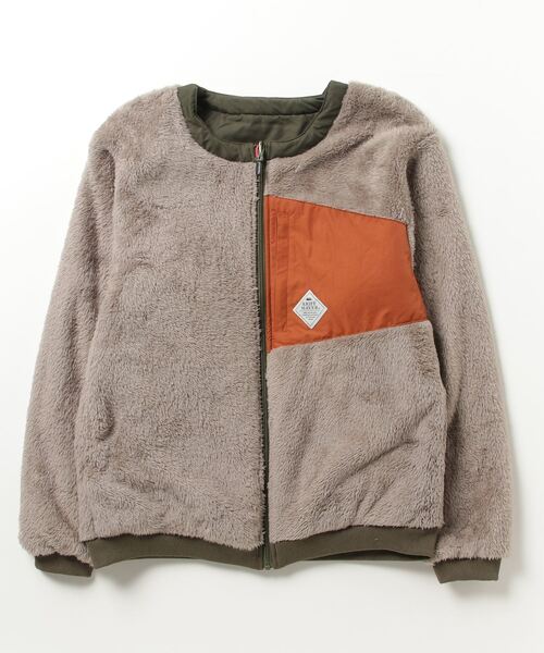 KRIFF MAYER(クリフメイヤー)の「Reversible boa collarless jacket / ひっくりノーカラージャケット unisex(ノーカラージャケット・メンズ・その他/マルチ/ブラック/チャコール/マスタード/カーキ・M/L/XL)」の9枚目の写真