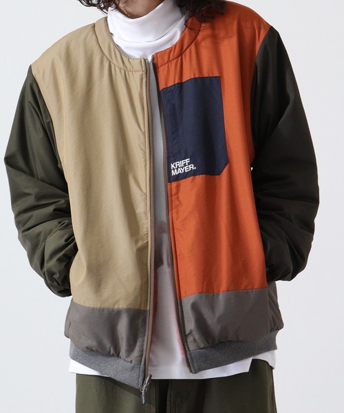 KRIFF MAYER(クリフメイヤー)の「Reversible boa collarless jacket / ひっくりノーカラージャケット unisex(ノーカラージャケット・メンズ・その他/マルチ/ブラック/チャコール/マスタード/カーキ・M/L/XL)」の6枚目の写真