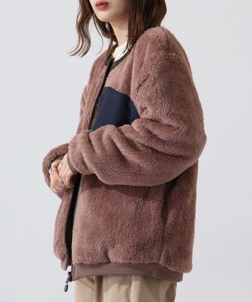 KRIFF MAYER(クリフメイヤー)の「Reversible boa collarless jacket / ひっくりノーカラージャケット unisex(ノーカラージャケット・メンズ・その他/マルチ/ブラック/チャコール/マスタード/カーキ・M/L/XL)」の14枚目の写真