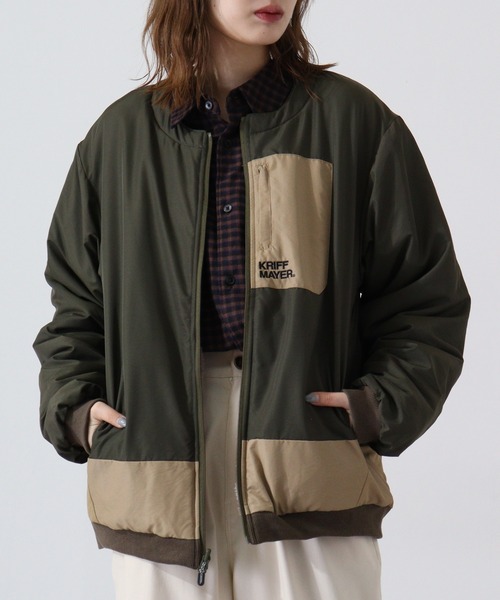 KRIFF MAYER(クリフメイヤー)の「Reversible boa collarless jacket / ひっくりノーカラージャケット unisex(ノーカラージャケット・メンズ・その他/マルチ/ブラック/チャコール/マスタード/カーキ・M/L/XL)」の18枚目の写真