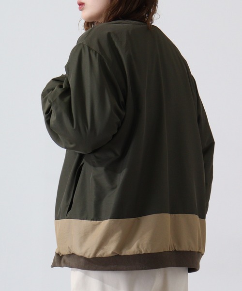 KRIFF MAYER(クリフメイヤー)の「Reversible boa collarless jacket / ひっくりノーカラージャケット unisex(ノーカラージャケット・メンズ・その他/マルチ/ブラック/チャコール/マスタード/カーキ・M/L/XL)」の19枚目の写真