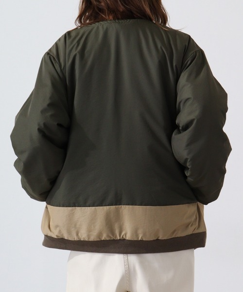 KRIFF MAYER(クリフメイヤー)の「Reversible boa collarless jacket / ひっくりノーカラージャケット unisex(ノーカラージャケット・メンズ・その他/マルチ/ブラック/チャコール/マスタード/カーキ・M/L/XL)」の20枚目の写真