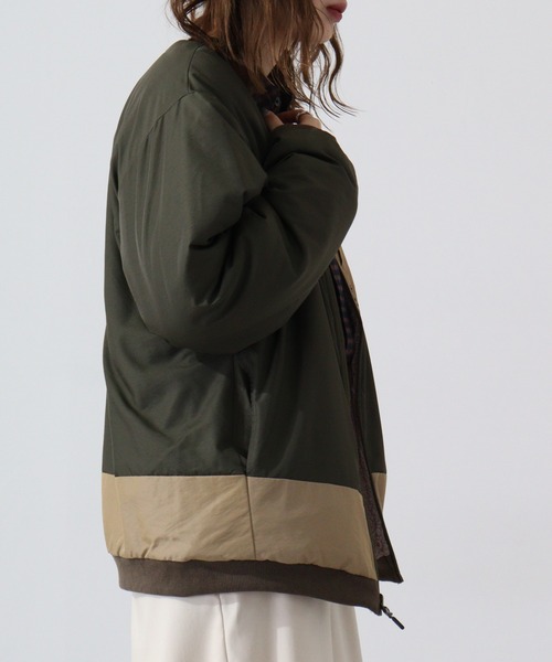 KRIFF MAYER(クリフメイヤー)の「Reversible boa collarless jacket / ひっくりノーカラージャケット unisex(ノーカラージャケット・メンズ・その他/マルチ/ブラック/チャコール/マスタード/カーキ・M/L/XL)」の21枚目の写真
