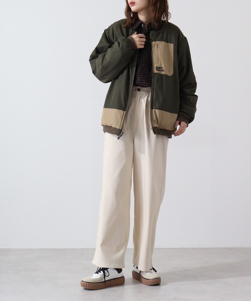 KRIFF MAYER(クリフメイヤー)の「Reversible boa collarless jacket / ひっくりノーカラージャケット unisex(ノーカラージャケット・メンズ・その他/マルチ/ブラック/チャコール/マスタード/カーキ・M/L/XL)」の22枚目の写真