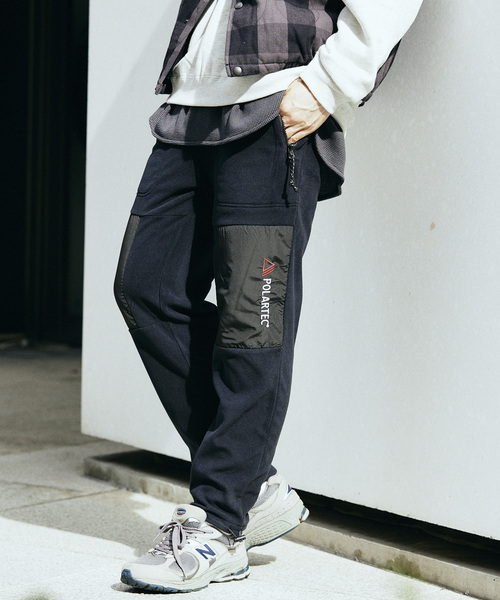 JOURNAL STANDARD relume（ジャーナルスタンダード　レリューム）の「【POLARTEC / ポーラテック】 別注 ダブルニー フリースジョガーパンツ（その他パンツ・メンズ・パープル/ブラック/カーキ/ブルー・MEDIUM/LARGE）」の15枚目の写真