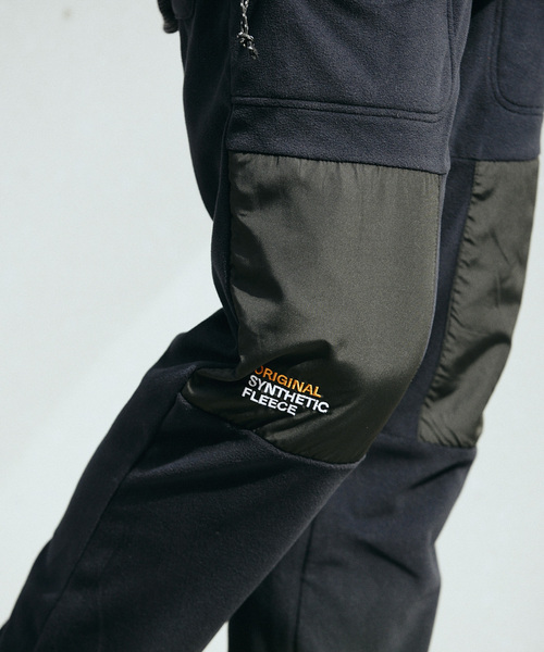 JOURNAL STANDARD relume（ジャーナルスタンダード　レリューム）の「【POLARTEC / ポーラテック】 別注 ダブルニー フリースジョガーパンツ（その他パンツ・メンズ・パープル/ブラック/カーキ/ブルー・MEDIUM/LARGE）」の18枚目の写真