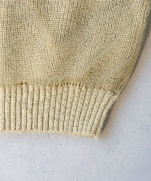 CLEIO（クレイオ）の「【CLEIO】チュールドッキング片畦ニット/TULLE DOCKING SINGLE RIDGE KNIT/986-11623（ニット/セーター・レディース・ライトグリーン/アイボリー/ライトグレー・FREE）」の10枚目の写真