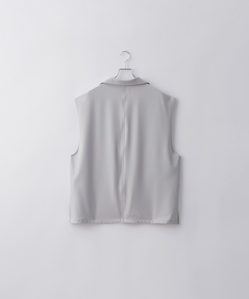 Loose/ルース（ルース）の「ドレープモード チェーントレンチジレベスト【セットアップ対応】（ベスト・メンズ・ブラック/グレー系その他/ダークブルー/グレー・L/M/S/XS）」の8枚目の写真