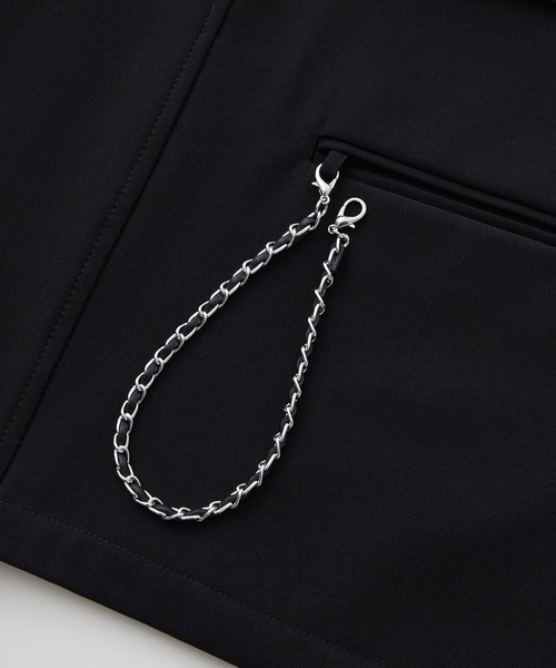 Loose/ルース（ルース）の「ドレープモード チェーントレンチジレベスト【セットアップ対応】（ベスト・メンズ・ブラック/グレー系その他/ダークブルー/グレー・L/M/S/XS）」の14枚目の写真