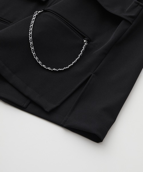 Loose/ルース（ルース）の「ドレープモード チェーントレンチジレベスト【セットアップ対応】（ベスト・メンズ・ブラック/グレー系その他/ダークブルー/グレー・L/M/S/XS）」の16枚目の写真