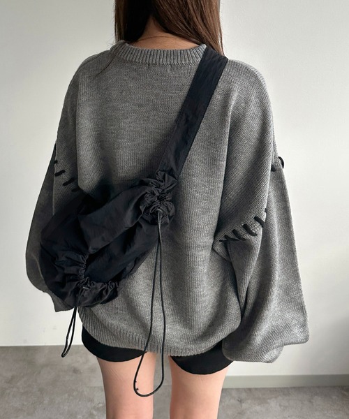 apres jour mignon(アプレジュールミニョン)の「ステッチニット【ZOZOTOWN限定アイテム】(ニット/セーター・レディース・杢グレー/ブルー/アイボリー/ブラック・X-LARGE/フリー)」の21枚目の写真