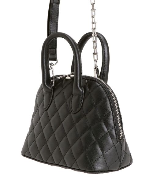 MURUA(ムルーア)の「2WAYキルティングバッグ(ハンドバッグ・レディース・ブラック/シルバー/アイボリー・FREE)」の11枚目の写真