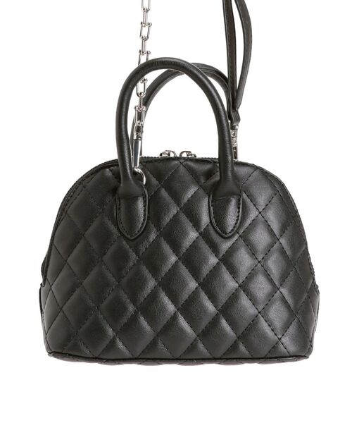 MURUA(ムルーア)の「2WAYキルティングバッグ(ハンドバッグ・レディース・ブラック/シルバー/アイボリー・FREE)」の12枚目の写真