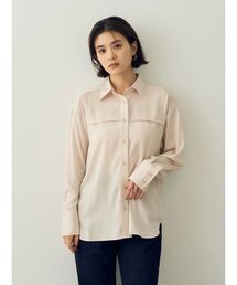 YECCA VECCA | タックサテンシャツ(シャツ/ブラウス)