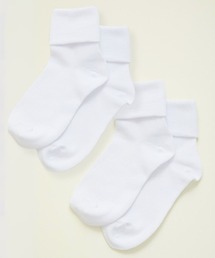 CHOPIN deux（ショパン ドゥ）の「【2足セット】二つ折りソックス 靴下（ソックス/靴下）」