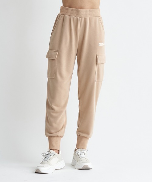 ROXY（ロキシー）の「DOWN TO EARTH PANTS/ロキシースウェットカーゴパンツ（スウェットパンツ・レディース・ブラック/ベージュ/グレー・MEDIUM/LARGE/SMALL）」の16枚目の写真
