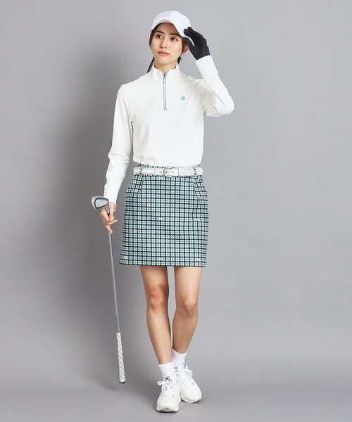 adabat（アダバット）の「◆タックあり ギンガムチェックスカート（スカート・レディース・ホワイト系その他2/ネイビー系1・36/42/38/40）」の6枚目の写真