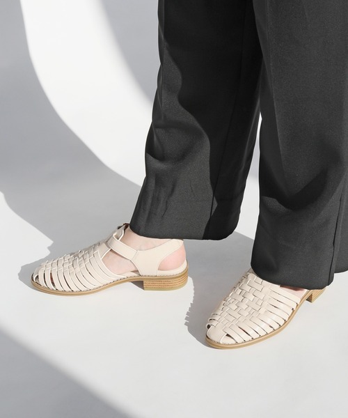 RiiiKa（リーカ）の「【RiiiKa/リーカ】編み込みグルカサンダル（サンダル・レディース・アイボリー/ブラック/キャメル/シルバー・LL/L/M/S）」の8枚目の写真