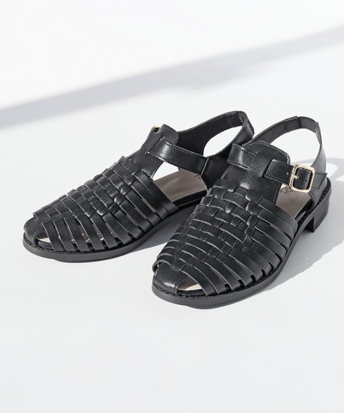 RiiiKa（リーカ）の「【RiiiKa/リーカ】編み込みグルカサンダル（サンダル・レディース・アイボリー/ブラック/キャメル/シルバー・LL/L/M/S）」の12枚目の写真