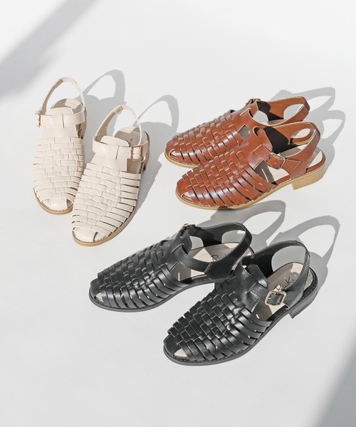 RiiiKa（リーカ）の「【RiiiKa/リーカ】編み込みグルカサンダル（サンダル・レディース・アイボリー/ブラック/キャメル/シルバー・LL/L/M/S）」の13枚目の写真