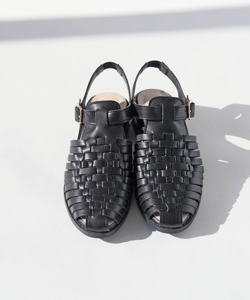 RiiiKa（リーカ）の「【RiiiKa/リーカ】編み込みグルカサンダル（サンダル・レディース・アイボリー/ブラック/キャメル/シルバー・LL/L/M/S）」の14枚目の写真