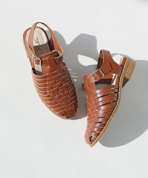 RiiiKa（リーカ）の「【RiiiKa/リーカ】編み込みグルカサンダル（サンダル・レディース・アイボリー/ブラック/キャメル/シルバー・LL/L/M/S）」の15枚目の写真