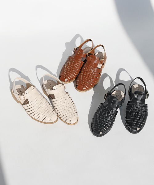 RiiiKa（リーカ）の「【RiiiKa/リーカ】編み込みグルカサンダル（サンダル・レディース・アイボリー/ブラック/キャメル/シルバー・LL/L/M/S）」の16枚目の写真