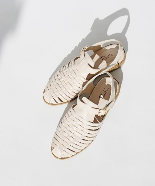 RiiiKa（リーカ）の「【RiiiKa/リーカ】編み込みグルカサンダル（サンダル・レディース・アイボリー/ブラック/キャメル/シルバー・LL/L/M/S）」の17枚目の写真