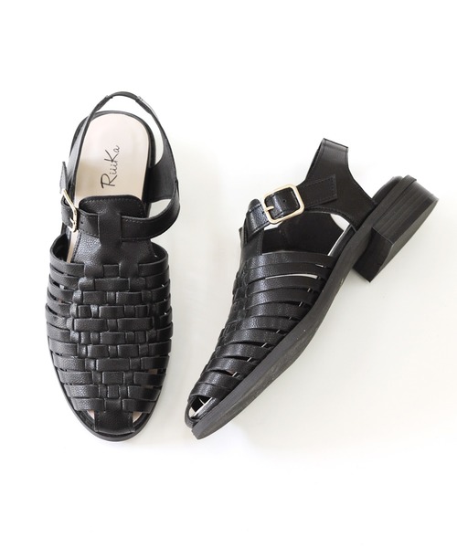 RiiiKa（リーカ）の「【RiiiKa/リーカ】編み込みグルカサンダル（サンダル・レディース・アイボリー/ブラック/キャメル/シルバー・LL/L/M/S）」の18枚目の写真