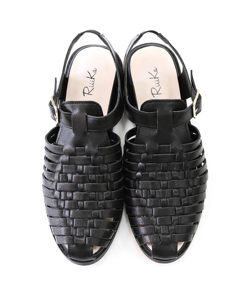 RiiiKa（リーカ）の「【RiiiKa/リーカ】編み込みグルカサンダル（サンダル・レディース・アイボリー/ブラック/キャメル/シルバー・LL/L/M/S）」の19枚目の写真