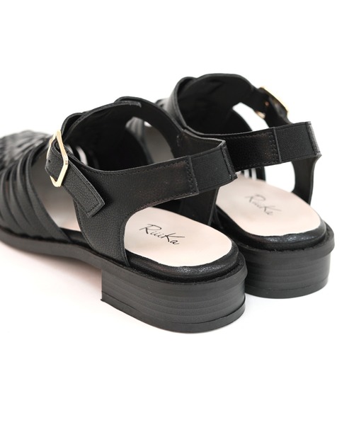 【RiiiKa/リーカ】編み込みグルカサンダル（サンダル）｜RiiiKa（リーカ）