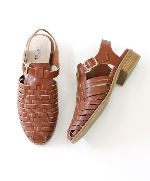 【RiiiKa/リーカ】編み込みグルカサンダル（サンダル）｜RiiiKa（リーカ）