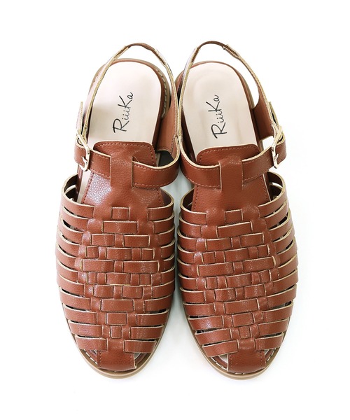 【RiiiKa/リーカ】編み込みグルカサンダル（サンダル）｜RiiiKa（リーカ）