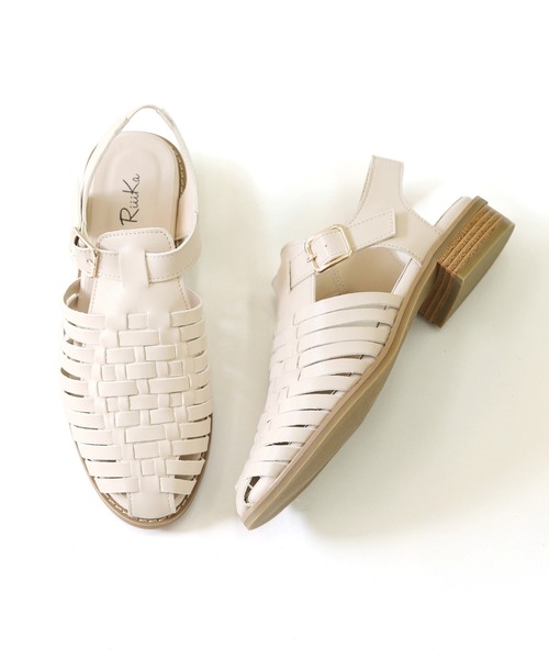 【RiiiKa/リーカ】編み込みグルカサンダル（サンダル）｜RiiiKa（リーカ）